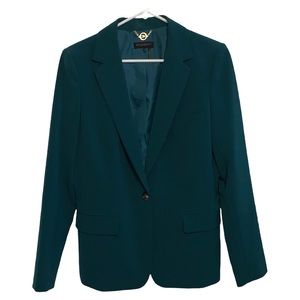 New Donna Karan New York hunter green blazer Size 10 NWOT